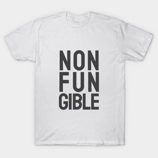 NFT - Non Fungible Token - Crypto T-Shirt by info@dopositive.co.uk